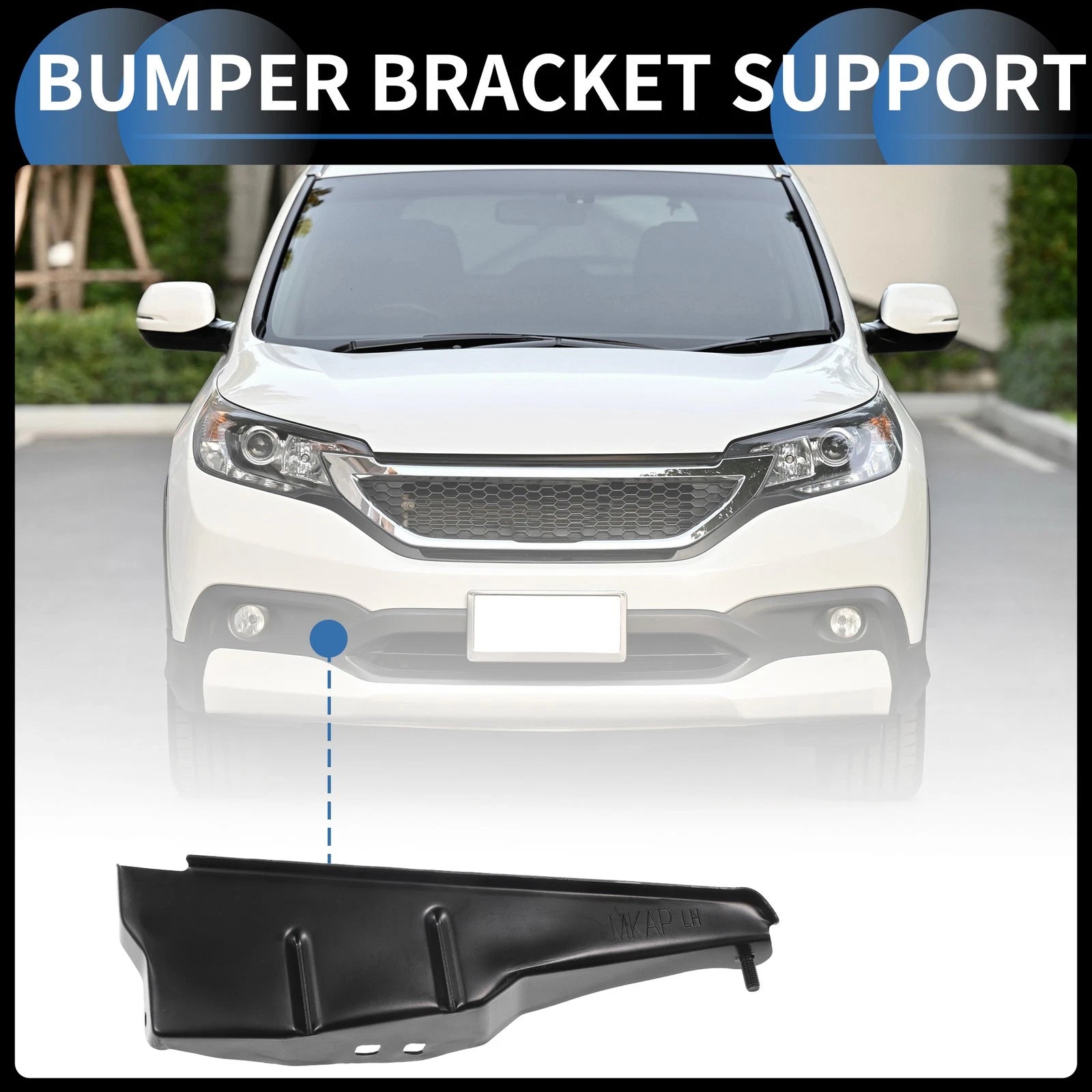 Left Front Bumper Support Bracket Replacement for Toyota Tacoma (2011–2016)