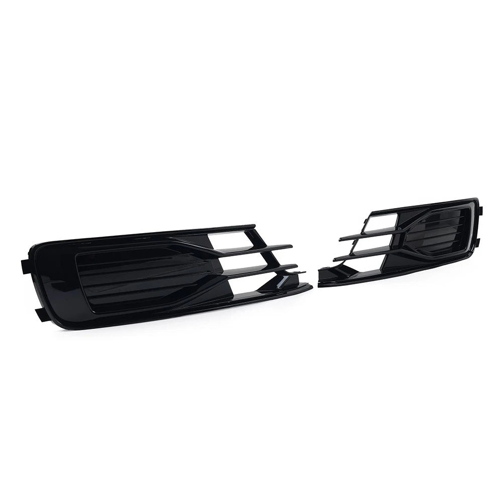 Front Lower Bumper Fog Light Grill Cover for Audi A6 C7 (2014–2018)