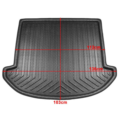 Rear Boot Mat Trunk Liner Cargo Floor Tray for Hyundai Santa Fe (2013–2018)