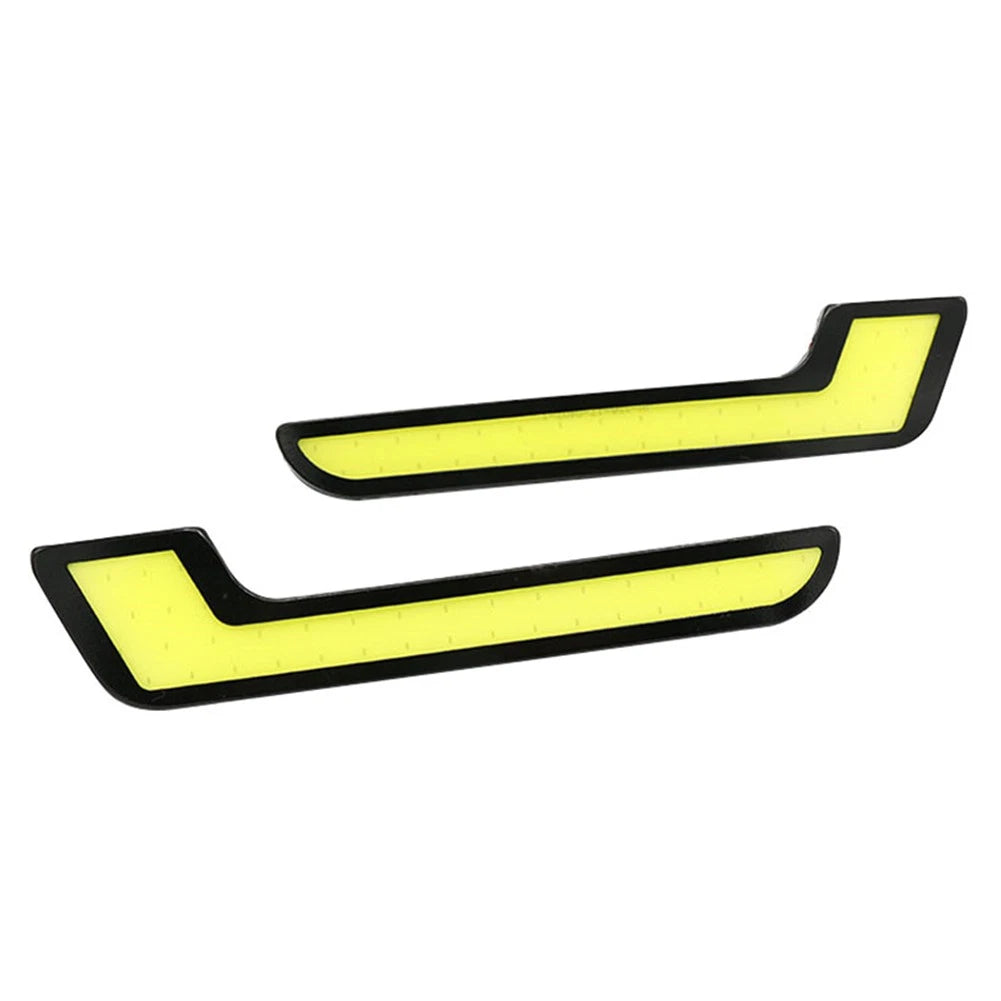 L Shape COB White LED Daytime Running Lights for Car (12V)