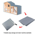 Triangle Rabbit Hutch Cover with Storage Bag for Pet Owners