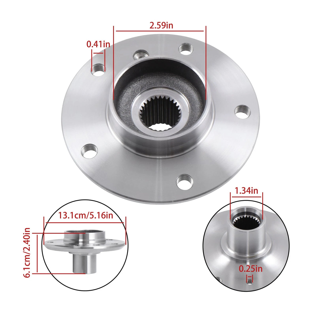 Wheel Hub for BMW E36 E46 318i 318is 323i 325i 328i (1992–1998)