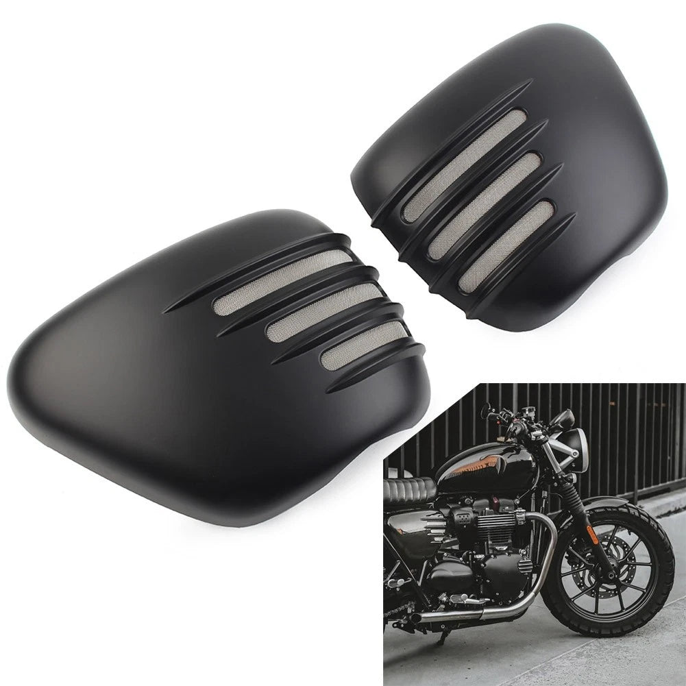 Pair Battery Side Covers for T120/T120 (2016–2025) Matte Black