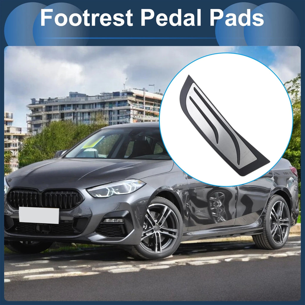 Footrest Pedal Cover Replacement for BMW 2 Series (2014–2019) Silver