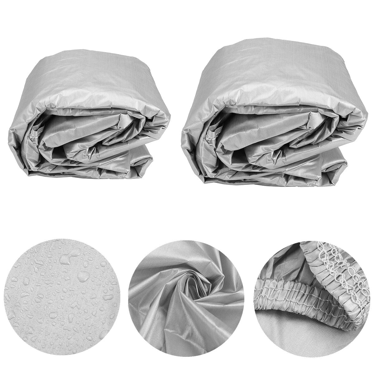 Pickup 170T Polypropylene Silver Truck Full Cover Waterproof Lining