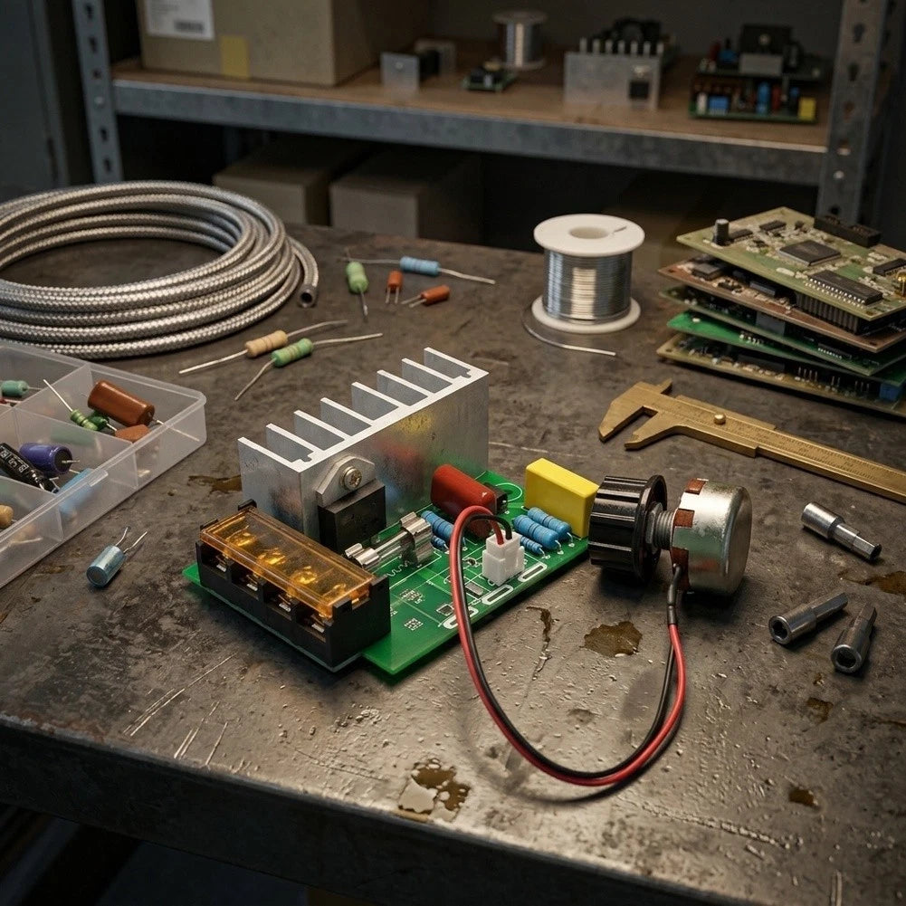 Electronic 4000W Voltage Control Board for Single Phase AC Motors (220V)