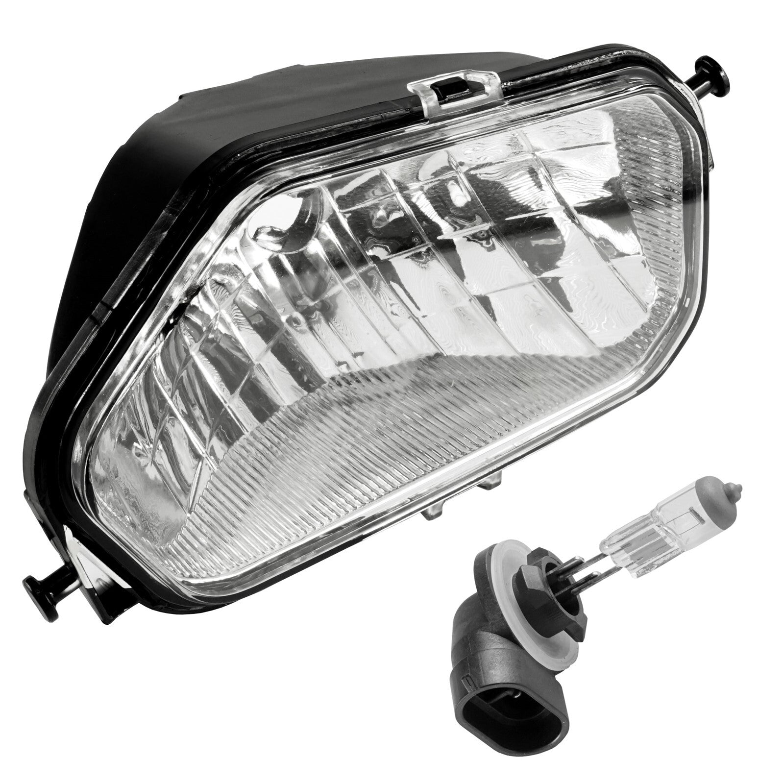Caltric Front Right Headlight Assembly with Bulb for Polaris Hawkeye 400 (2011–2014)