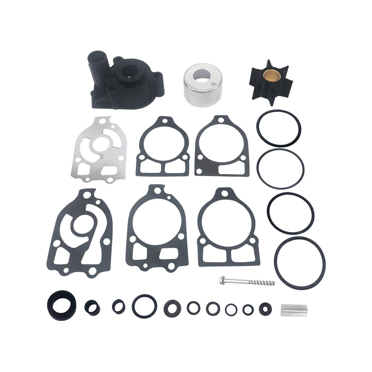 Water Pump Impeller Repair Kit for Mercruiser Mercury 150/175/200HP (46-96148Q8)