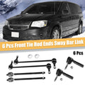 6pcs Front Inner Outer Tie Rod End Link Sway Bar Link for Chrysler Voyager (2001–2003)