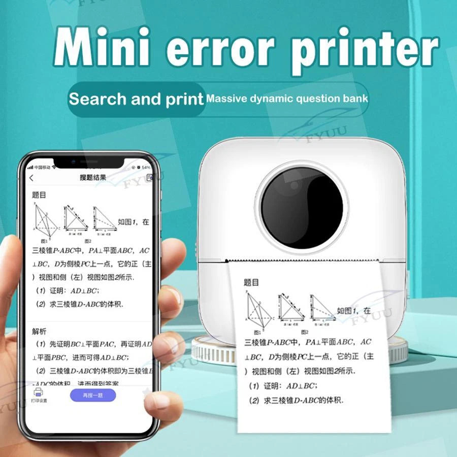 Wireless Bluetooth Mini Photo Printer for Android & iOS (2015–2023)