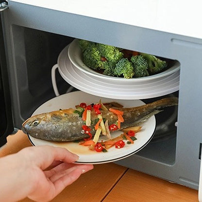 White Foldable Steam Rack for Microwave (2010–2023)