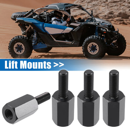 Set of 4 Seat Riser Bracket Lift Mounts for Can Am Maverick X3 (2017–2022)