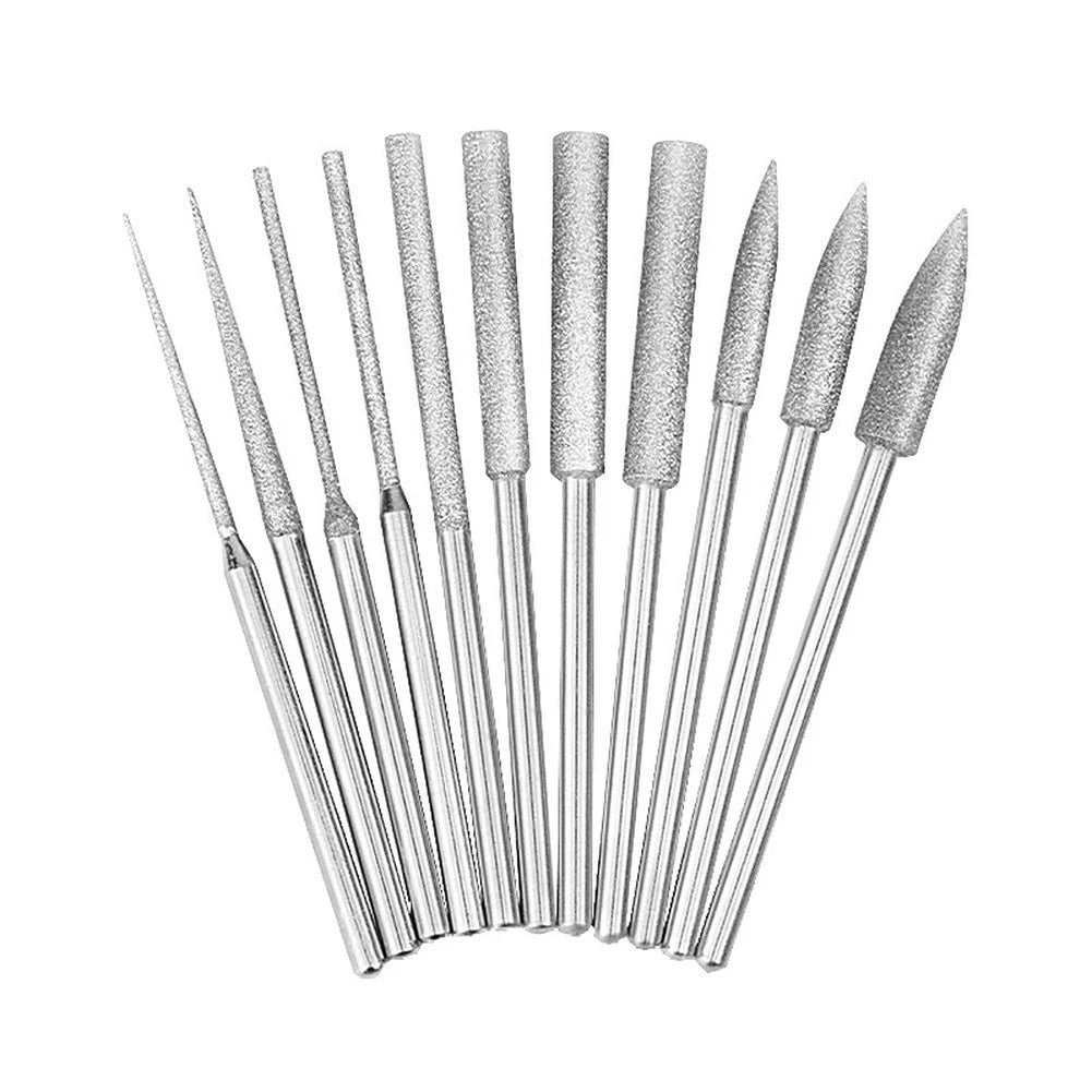 Diamond Burr Drill Set for 3mm Shank Tools