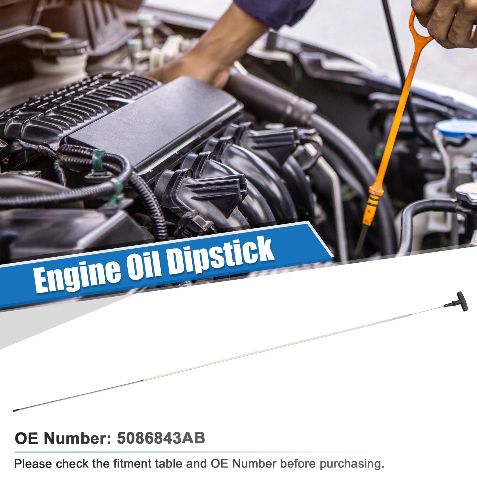 Engine Oil Dipstick Replacement for Dodge Ram 2500 Laramie (2010–2018)