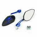 Universal 8mm 10mm Motorcycle Rear View Side Mirrors (Adjustable)