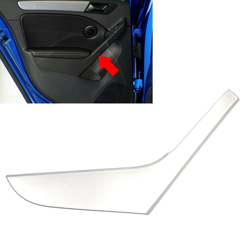 Left Inner Door Handle Trim Cover Silver for VW Golf MK6 (2009–2013)