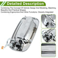 Exterior Door Handle for Chevrolet GMC (Silver Tone, Rear Left)
