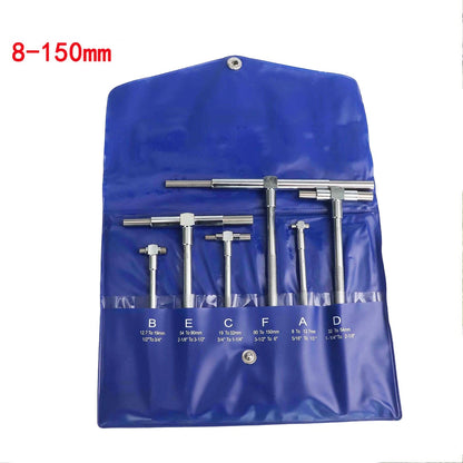 6pcs Micrometer Telescopic Gauge Set for Adjustable Inner Diameter Inspection