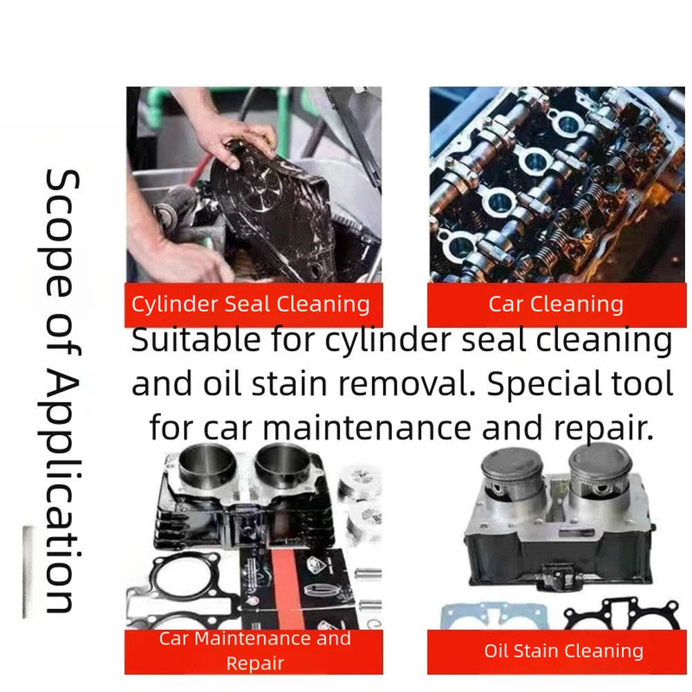 Steel Scraper Blade Tool for Engine Gasket Cleaning and Grease Removal