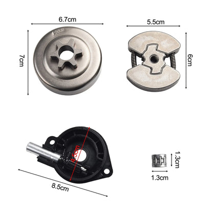 Clutch Drum Oil Pump for Mark II 120 Chainsaw 6 Tooth Sprocket Assembly