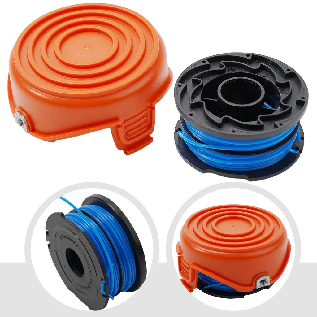 Spool Cover and Line for Spool Line Trimmer (Compatible Models)