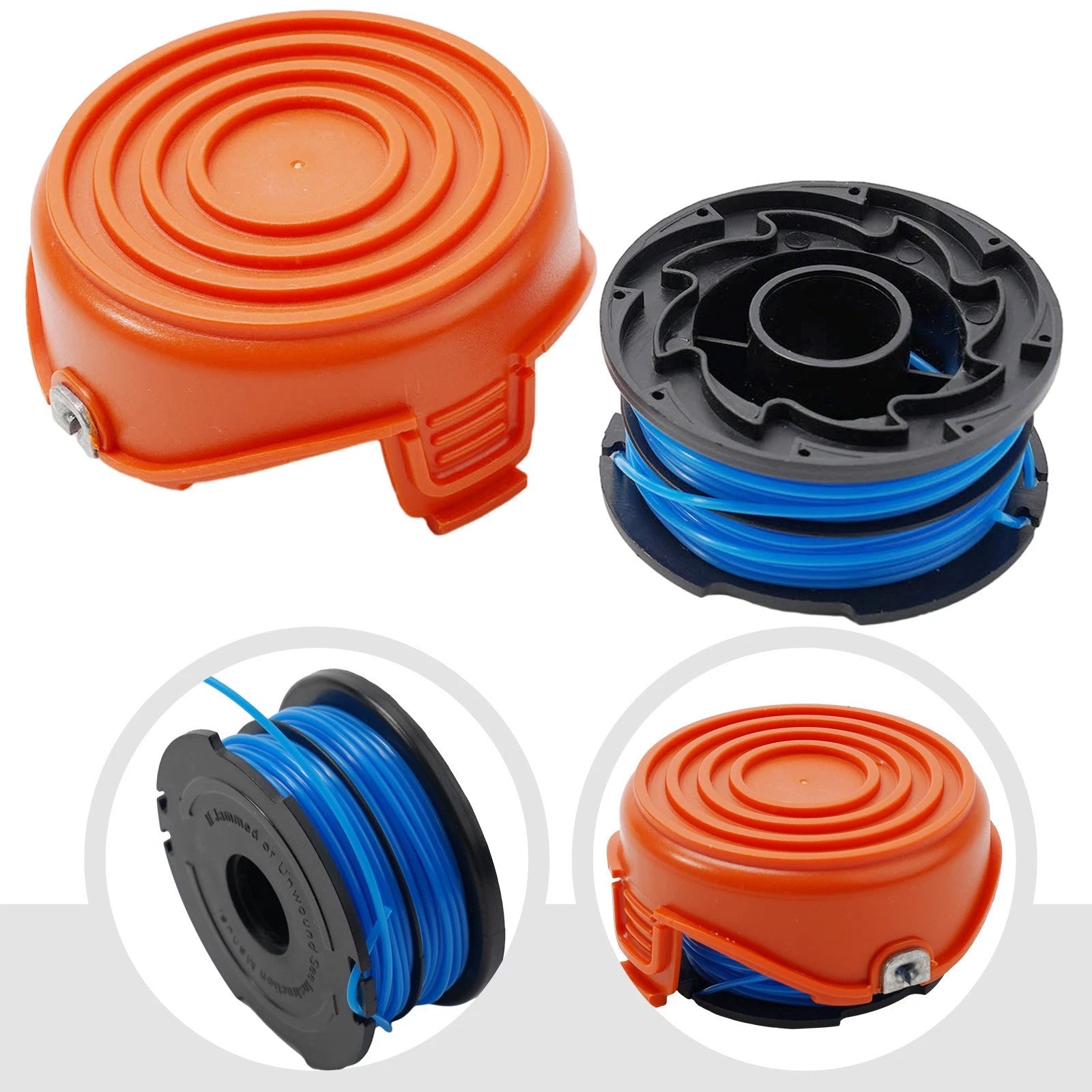 Spool Cover and Line for Spool Line Trimmer (Compatible Models)