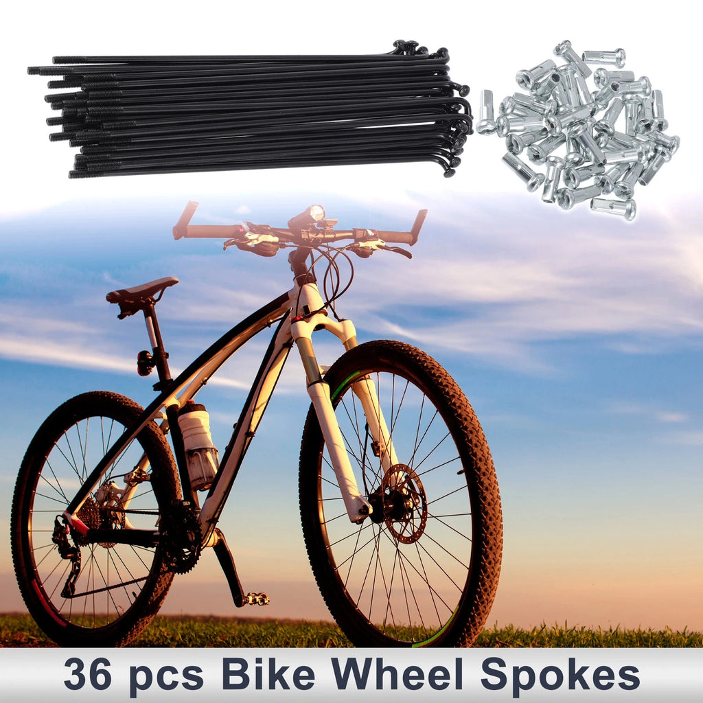 Bicycle Spokes Nipple Set 45 Steel 13G 121mm for Universal 2000–2020