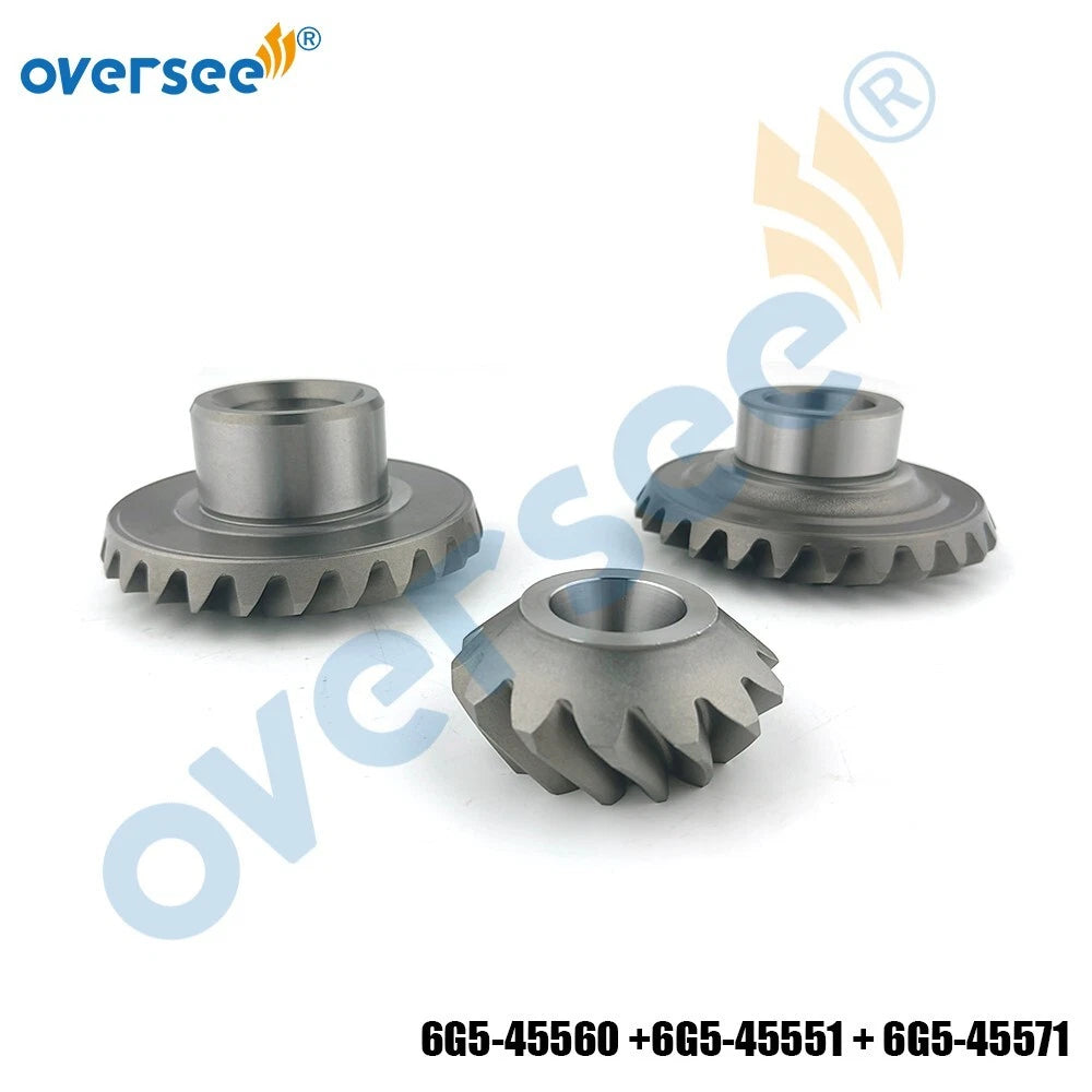 6G5 Gear Set for Yamaha Outboard 150HP 175HP 200HP (2/4T) 6G5-45560 6G5-45551 6G5-45571
