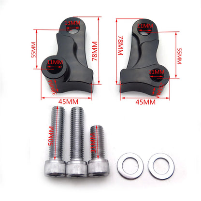 1.75" Rear Drop Lowering Slam Kit for Harley Dyna Street Bob Fat Bob (2006–2017)