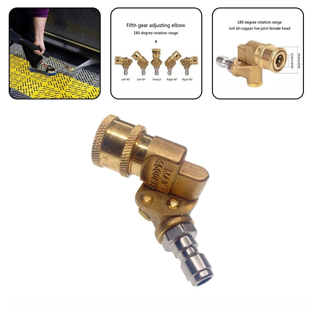 360 Degree Swivel Pressure Washer Nozzle for Enhanced Cleaning Performance