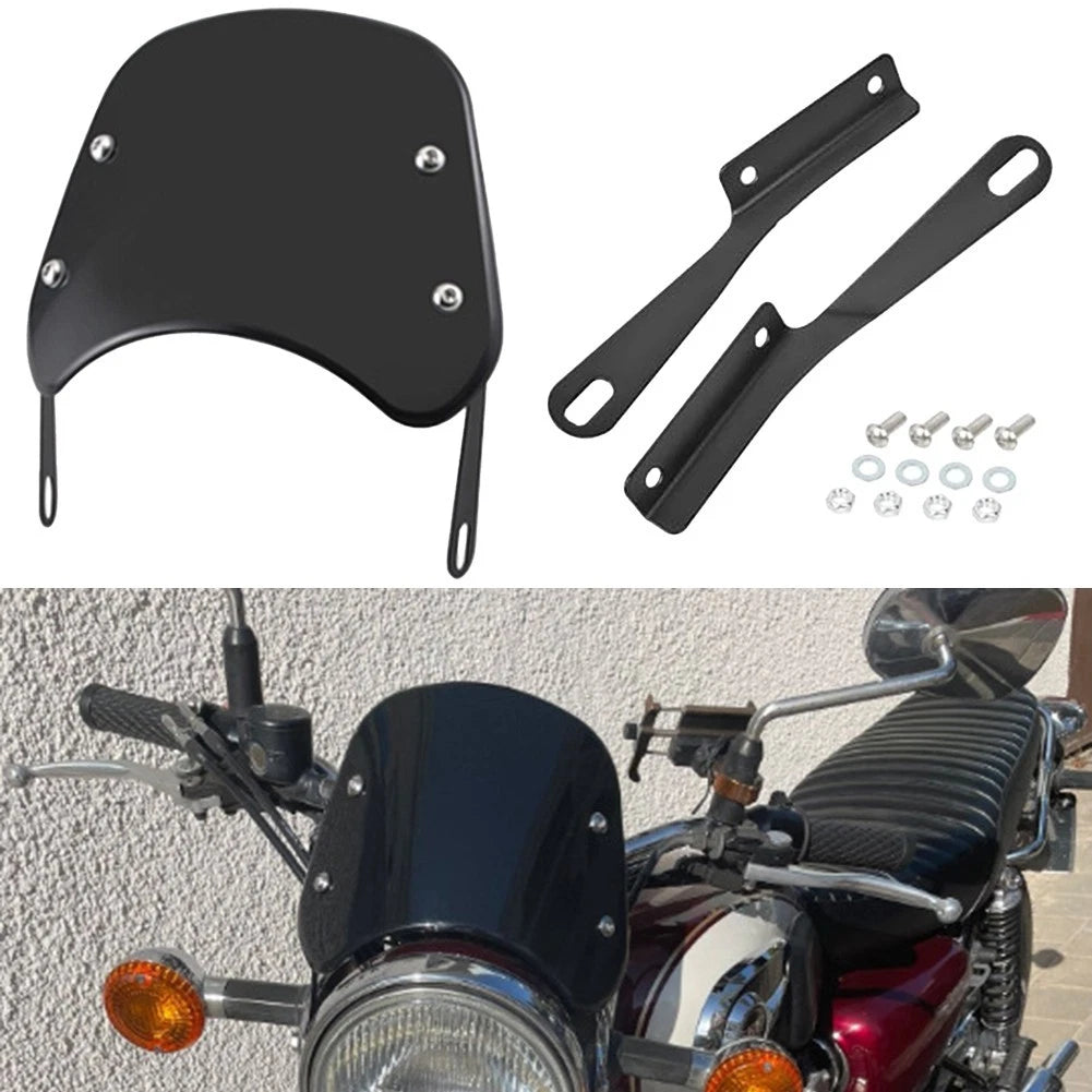 Easy Install Motorcycle Windshield Deflector Fits For Honda For Kawasaki