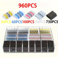 960pc Heat Shrink Butt Crimp Terminals Electrical Connectors