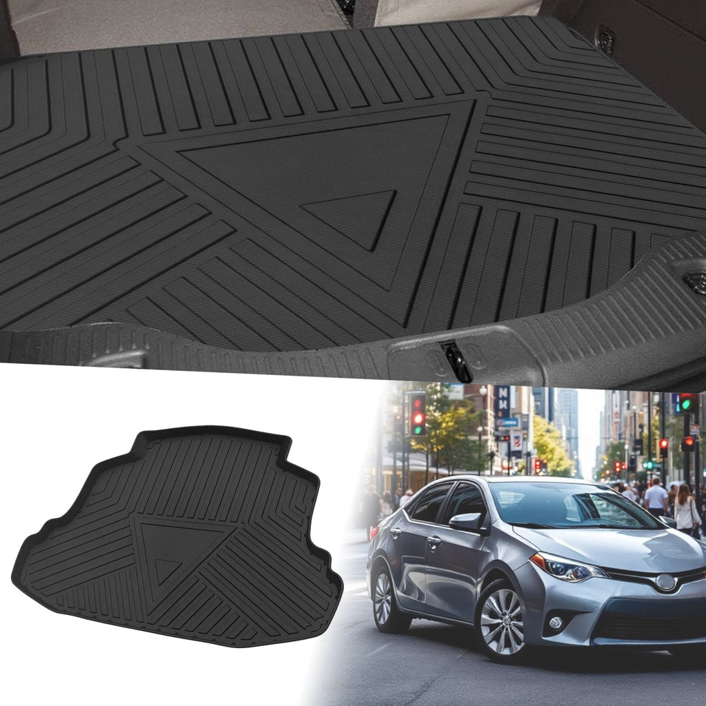 Cargo Liner Flat Face Rear Trunk Mat for Toyota Corolla (2014–2019) TPE
