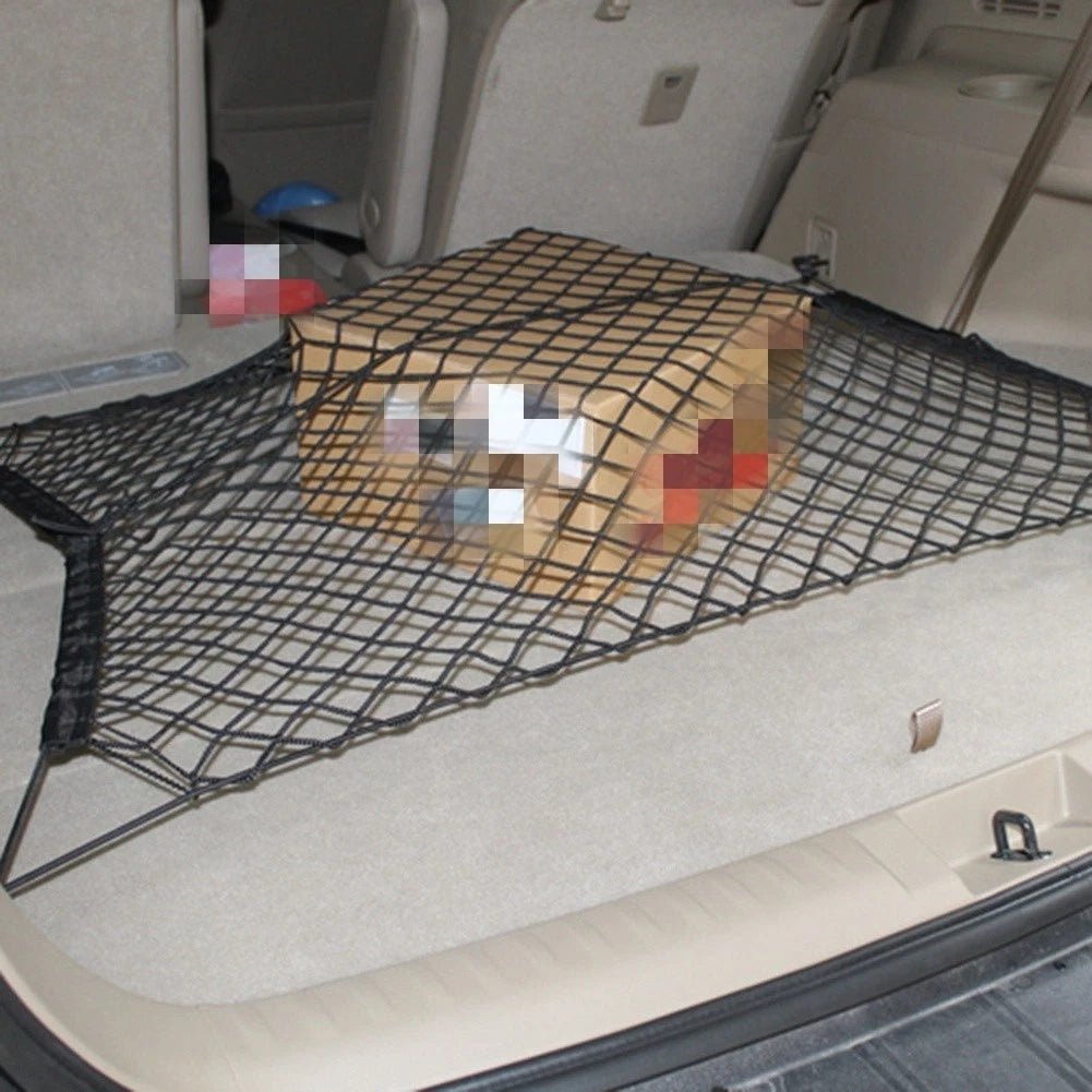 Double Layer Elastic Mesh Cargo Net for Car Trunk (110x40cm)