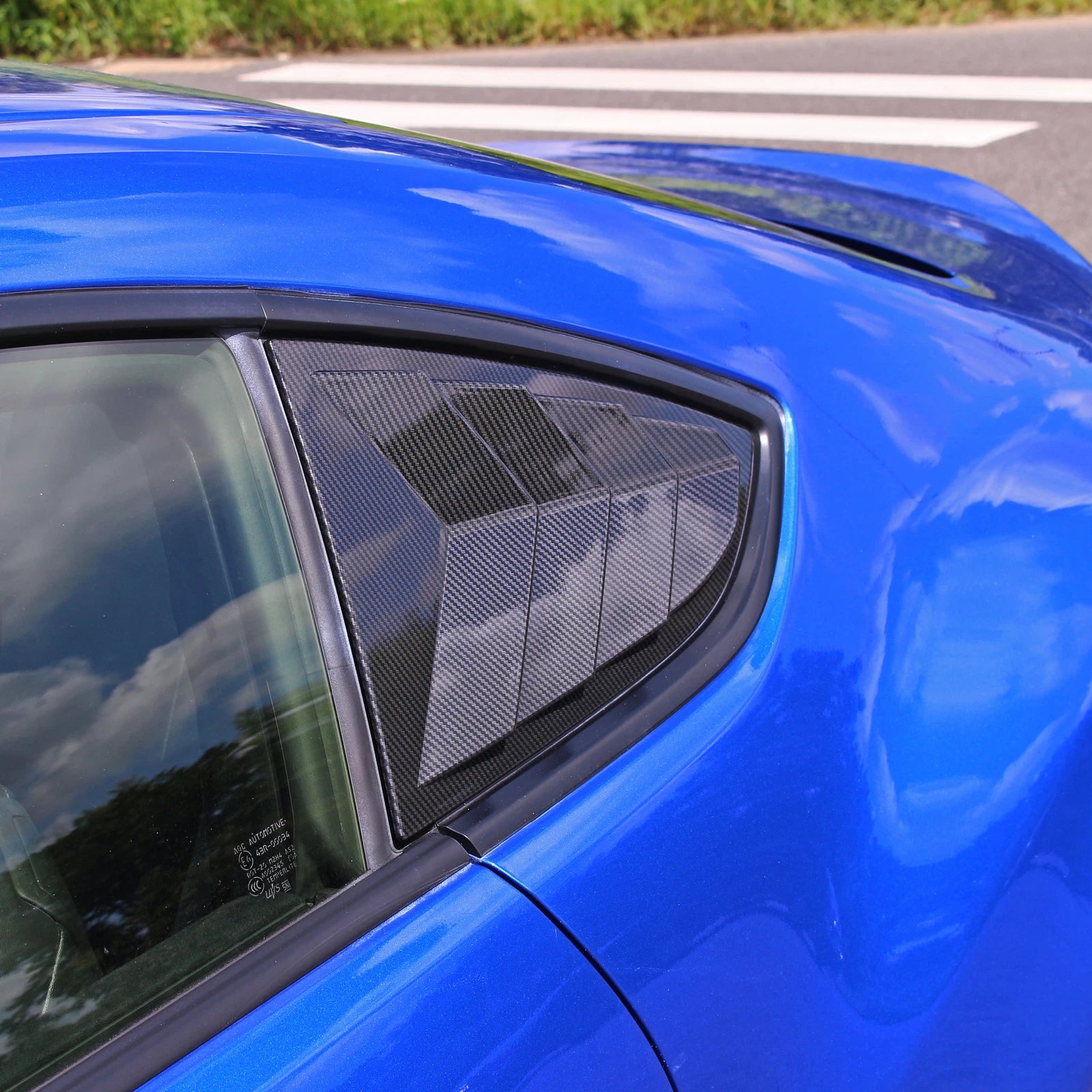 Carbon Look Side Window Louver Shutter Cover for Toyota GR86 Subaru BRZ (2022–2023)