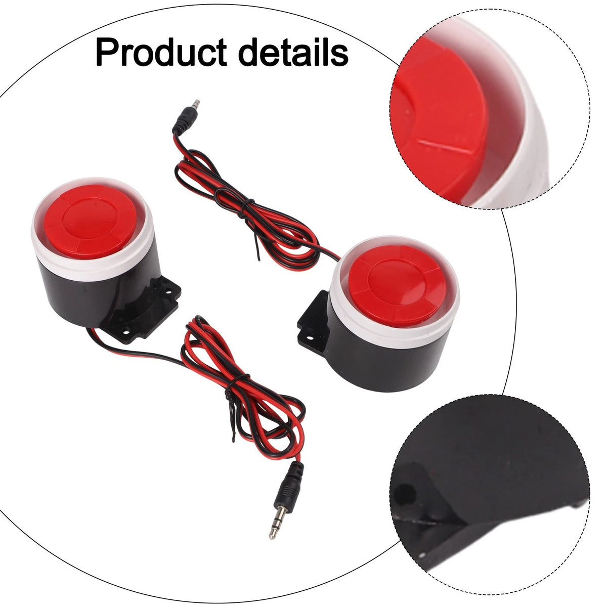 Indoor Security Alarm 120dB Wired Siren for Home Protection (DC 12V)
