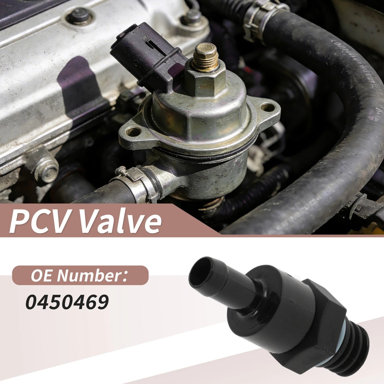PCV Valve Replacement for Chrysler 200 (2011–2017) Plastic Black