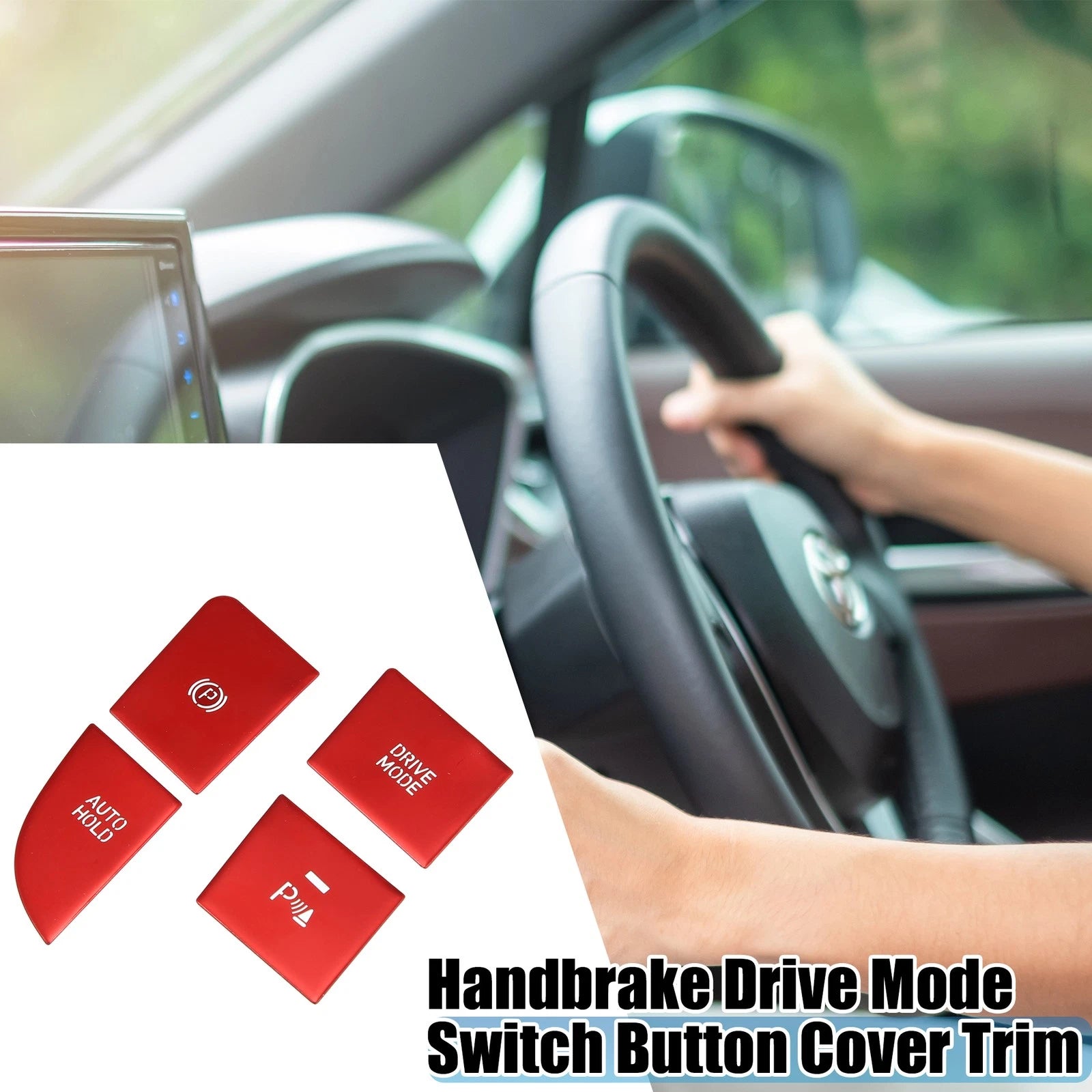Handbrake Drive Mode Switch Button Cover 4pcs for Hyundai Elantra (2021–2023)