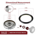 Front Brake Drum with Seal for Honda Rancher 350 TRX350TM TRX350TE (2000–2006)