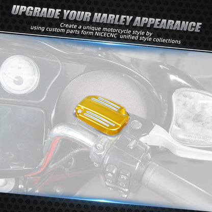 Anodized Front Right Brake Reservoir Cap for Harley Road Glide FLTRX (2018–2022)