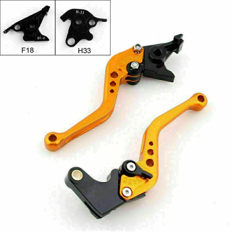 Short Brake Clutch Levers for Honda CBF1000 (2010–2013), VFR1200F (2016–2017) Gold T9