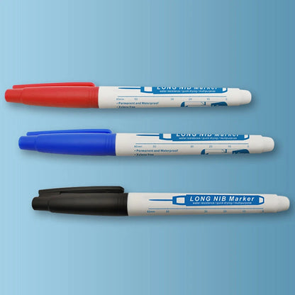 3PCS Deep Hole Marker Pen for Woodworking Decoration