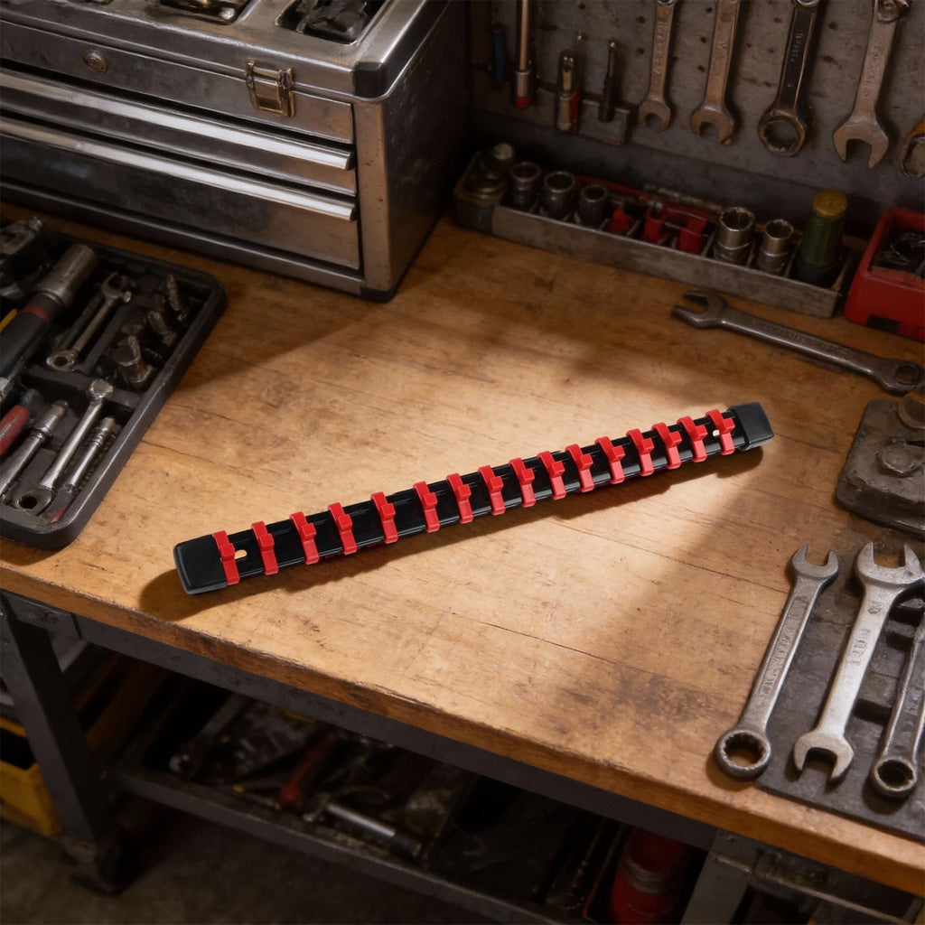 Socket Storage Organizer with Mounting Holes for Wrenches