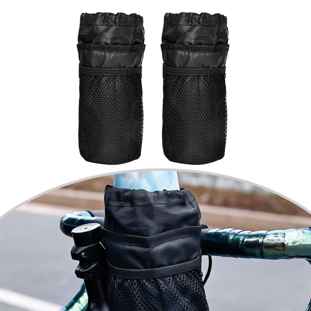 Bicycle Stem Bag for Cycling (Outdoor Riding) - Mesh Pocket, Drawstring Closure