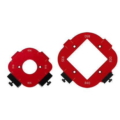 Precision Aluminum Router Template for Wood Plate Corner Shaping