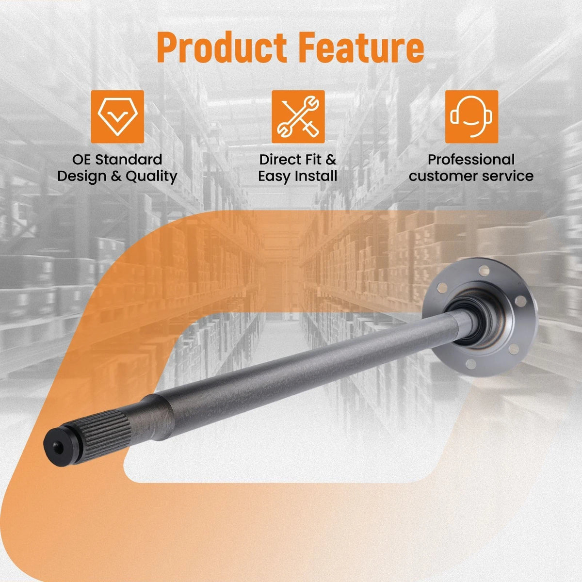 Rear Axle Shaft for Chevy Silverado GMC Sierra (2007–2013) 630324