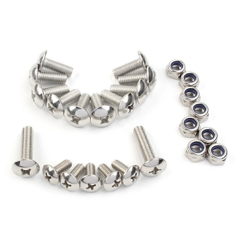 25PCS Fender Bolt Screw Nut Mount Kit for Yamaha Banshee (1987–2006)