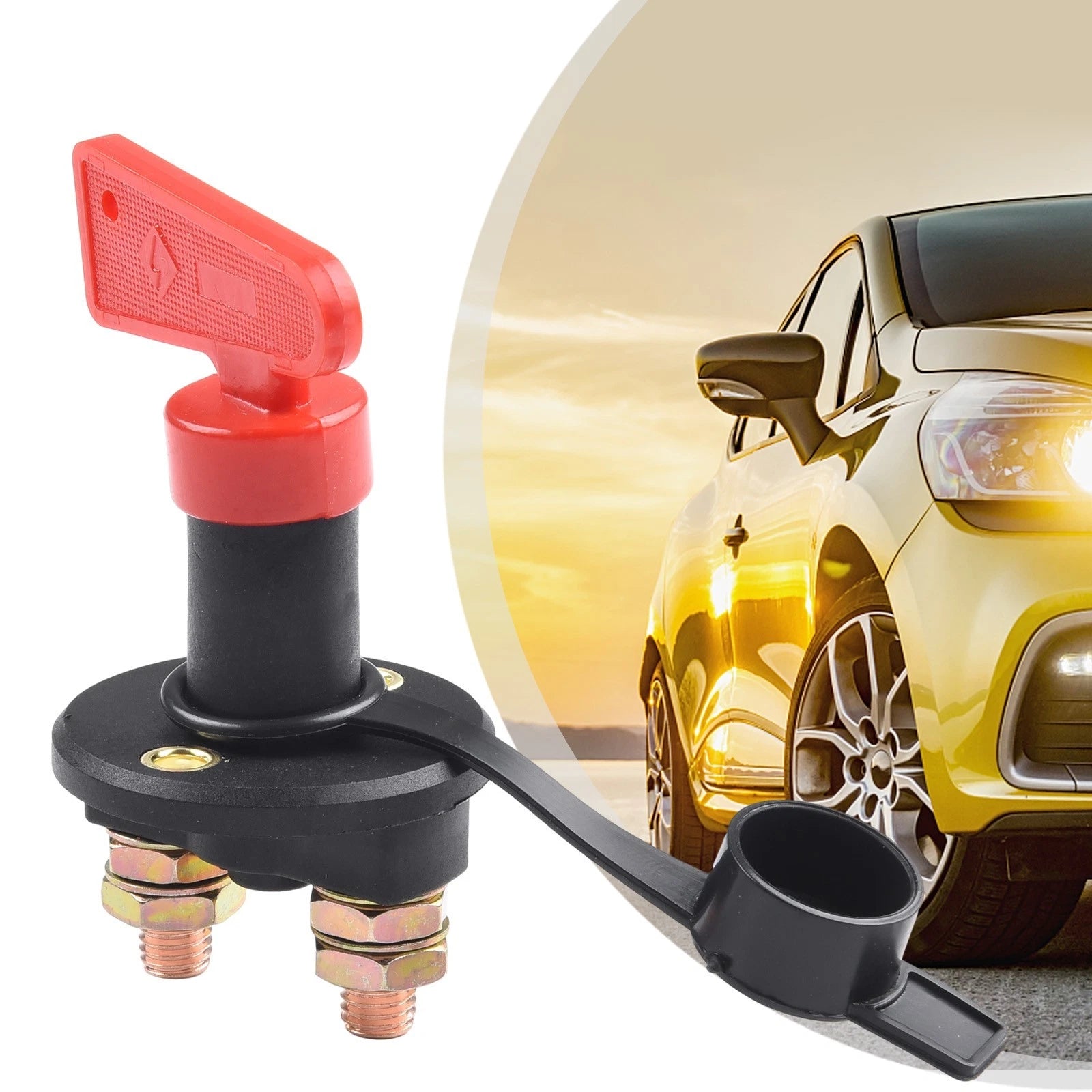 Battery Disconnect Switch for 12V 24V Vehicles (1pc)