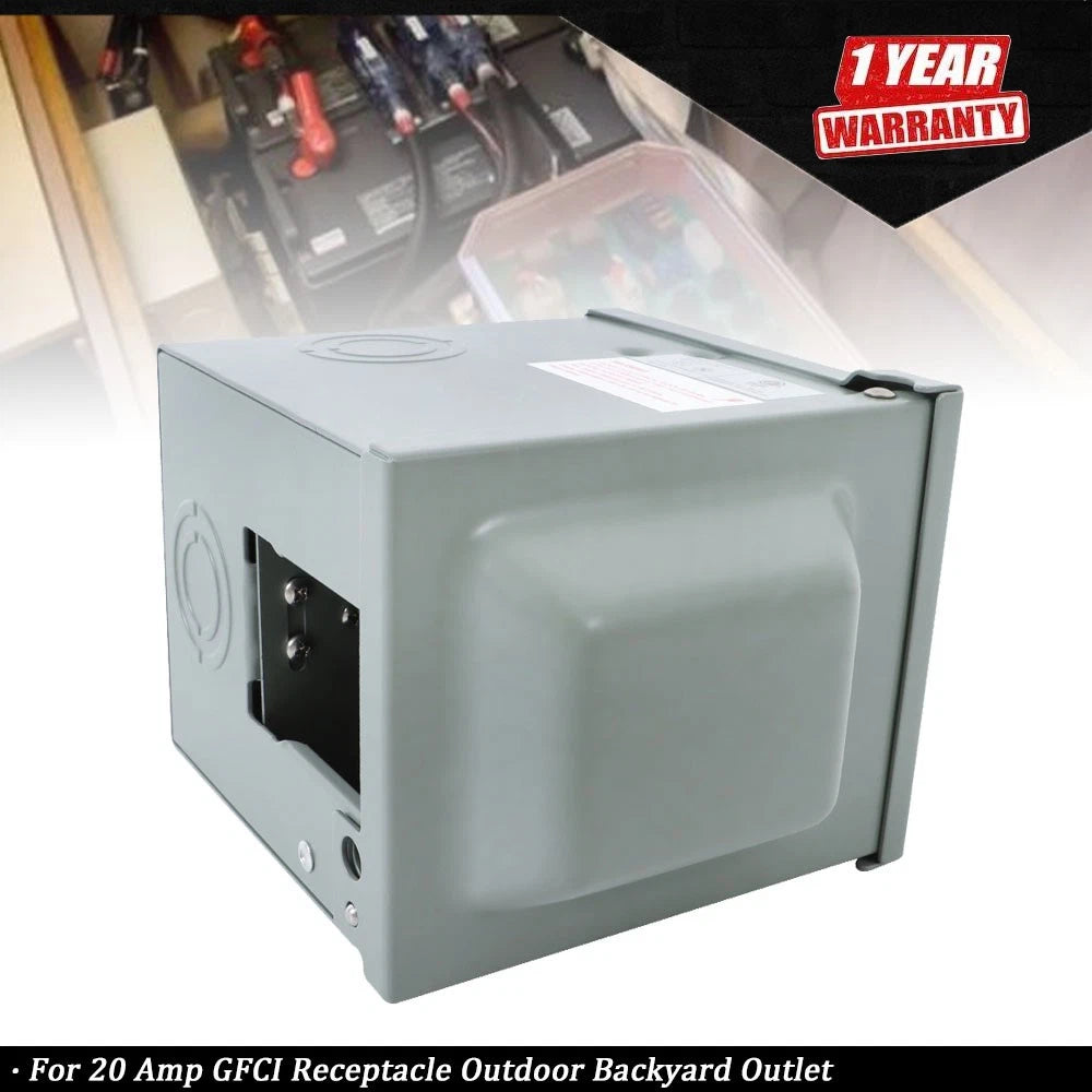 3R Enclosure 20 Amp GFCI Receptacle for Outdoor Outlet Box