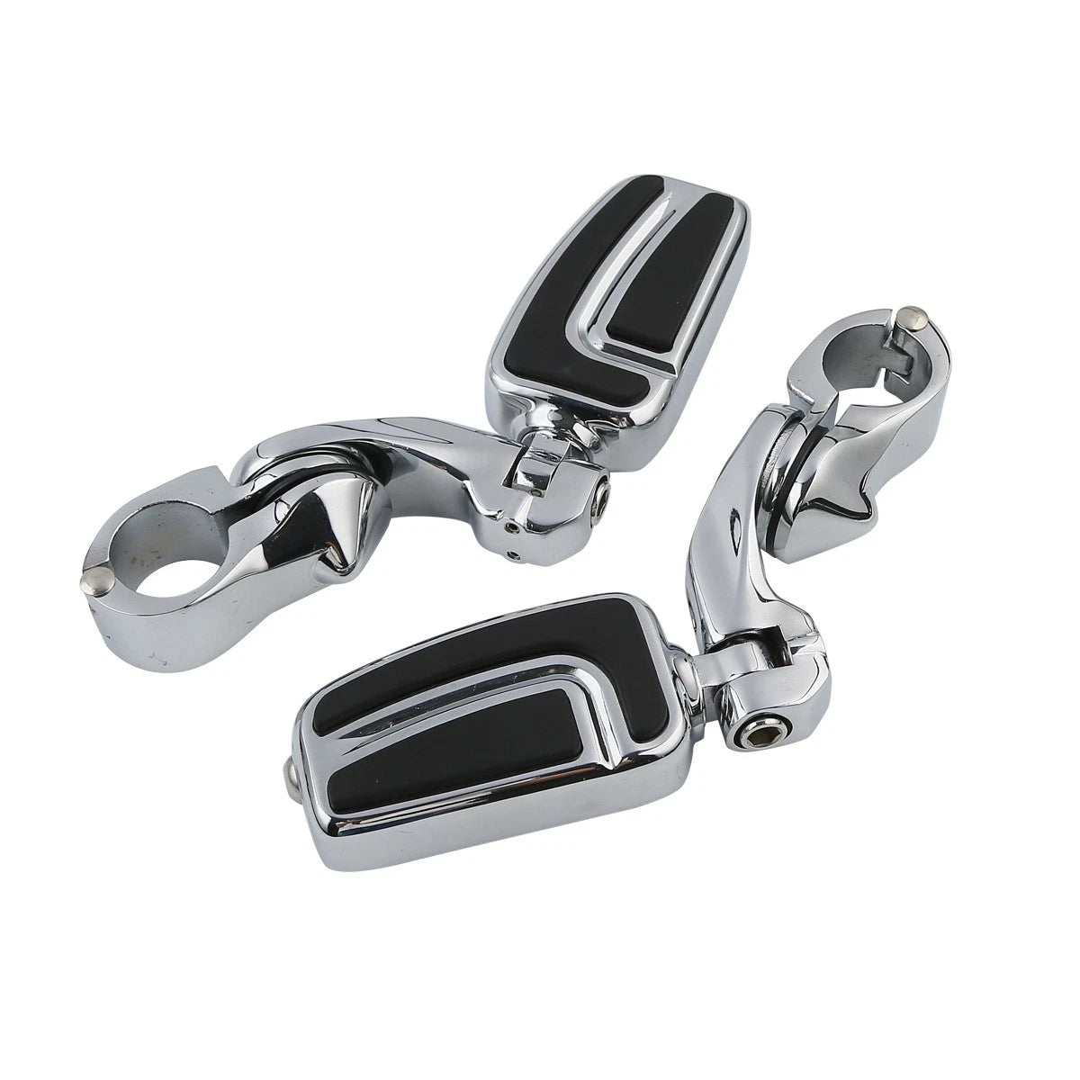 1.25'' Short Angled Highway Engine Guard Footpeg Mount for Harley Glide